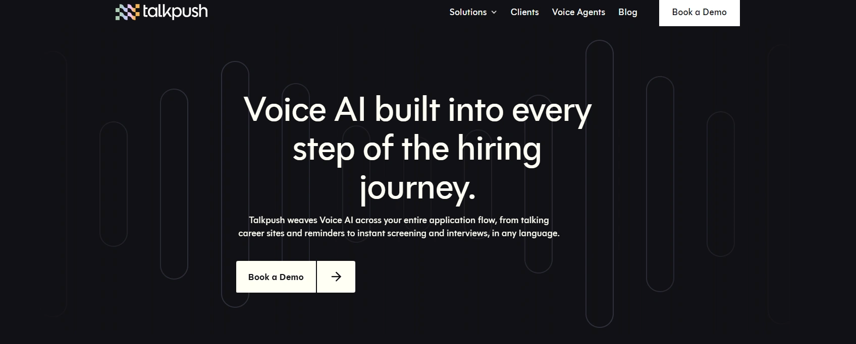 Talkpush Voice AI for BPO and high-volume frontline recruiting workflows